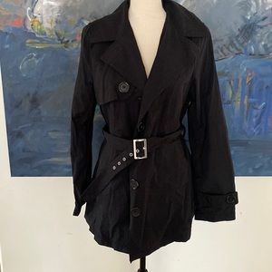 Boujour black light trench coat large